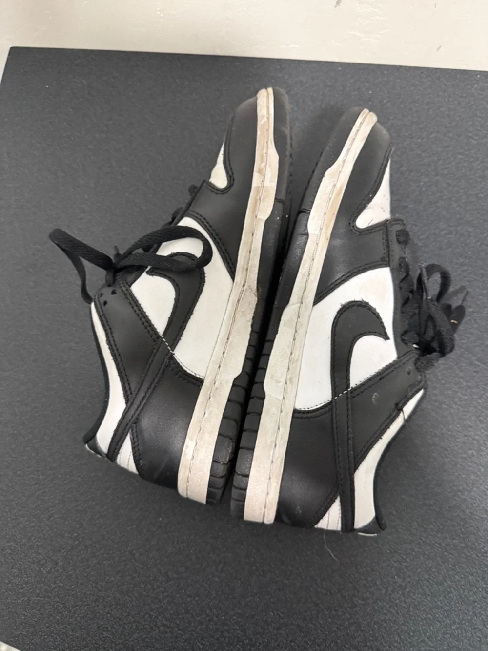 Nike Kids Black and White Low-Top Sneakers